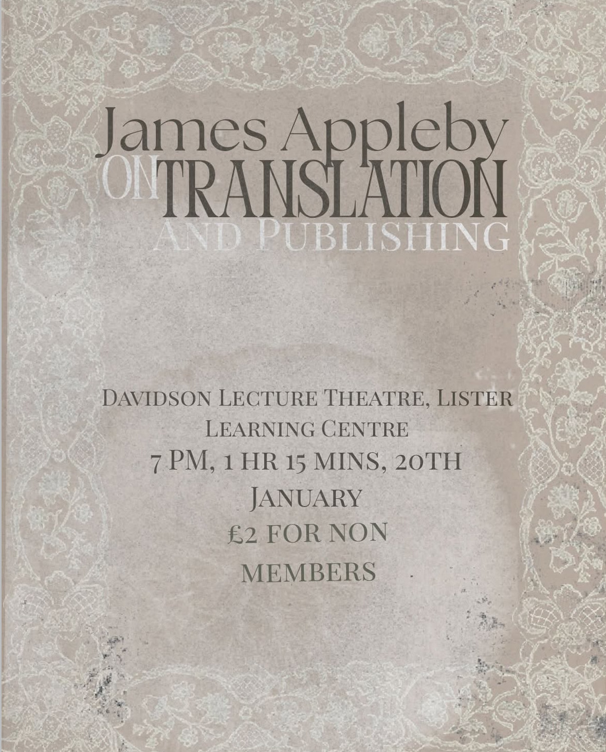 James Appleby on Translation and Publishing
